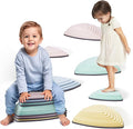 VEVOR Balance Stepping Stones for Kids, 6 PCS, Up to 220 lbs, Non-Slip Toddlers Sensory Stepping Stones, Obstacle Course Coordination Game Toys Indoor or Outdoor Play for Children Aged 3 4 5 6 7 8+