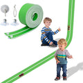 Flex Track 15 Ft Starter Set, Flexible Race Car Ramp Track for Ages 3 & Up with Suction Cups Compatible with Diecast 1/64th Cars