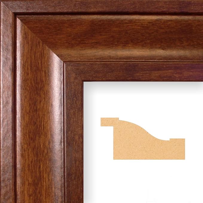 Canvas - Personalized Blue Oceans World Push Pin Travel Map with Brown Frame