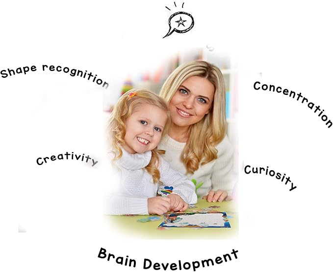 Just Smarty Unicorn Puzzles for Kids 3-5 Years Old | Best Gift for Girls | 27 Pieces Rainbow Puzzle | Unique Jigsaw Shapes Puzzle for Toddlers Ages 3-5 | Vibrant Unicorn Design