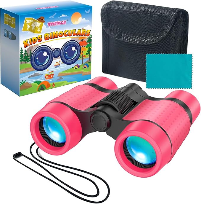 ESSENSON Binoculars for Kids Toys Gifts for Age 3-12 Years Old Boys Girls Kids Telescope Outdoor Toys for Sports and Outside Play, Bird Watching, Birthday Presents