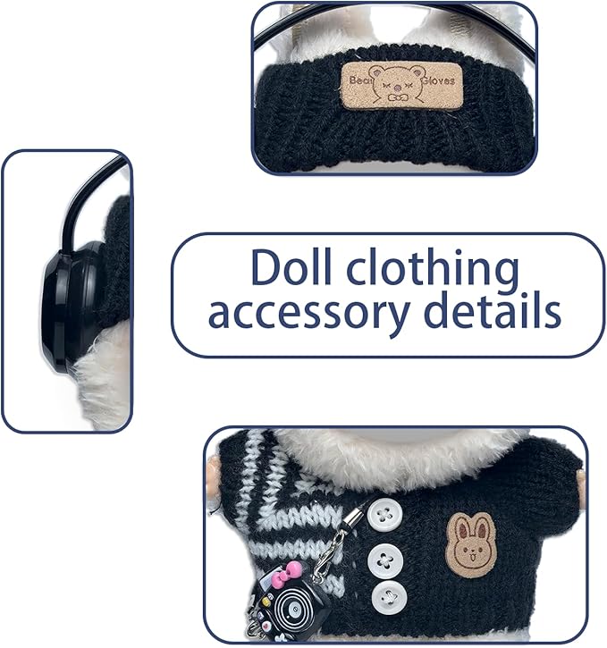 17cm Doll Clothes Set Fashion Doll Clohtes with Accessories of Doll Clothing Suitable for Various Outfits of Dolls (Style O)