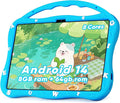 Kids Tablet, 10.1 inch Tablet for Kids 3-10, Educational Learning Toddler Tablet Android 14, 8GB RAM+64GB ROM Storage, 5G WiFi, Baby Girl boy Gift (Blue)