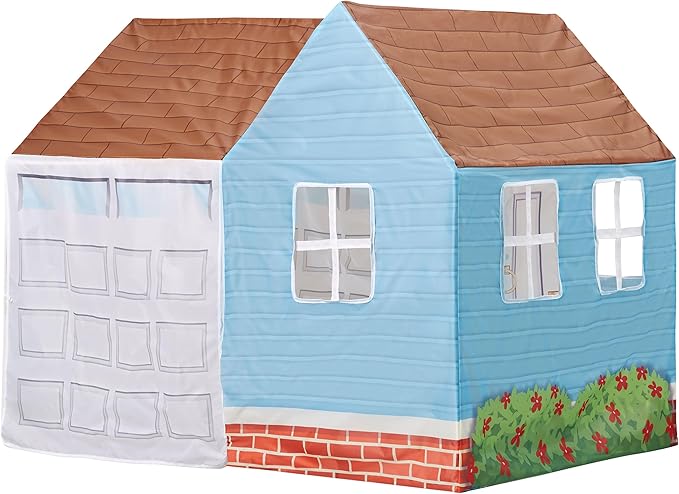 Kid Trax Magical Playhouse Tent for Kids, Indoor/Outdoor Toys, Kids Tent, Large Space Pretend Play Toys, Easy Assembly, Front and Rear Openings, Sturdy, Easy Storage w/ Carrying Case, BLUE