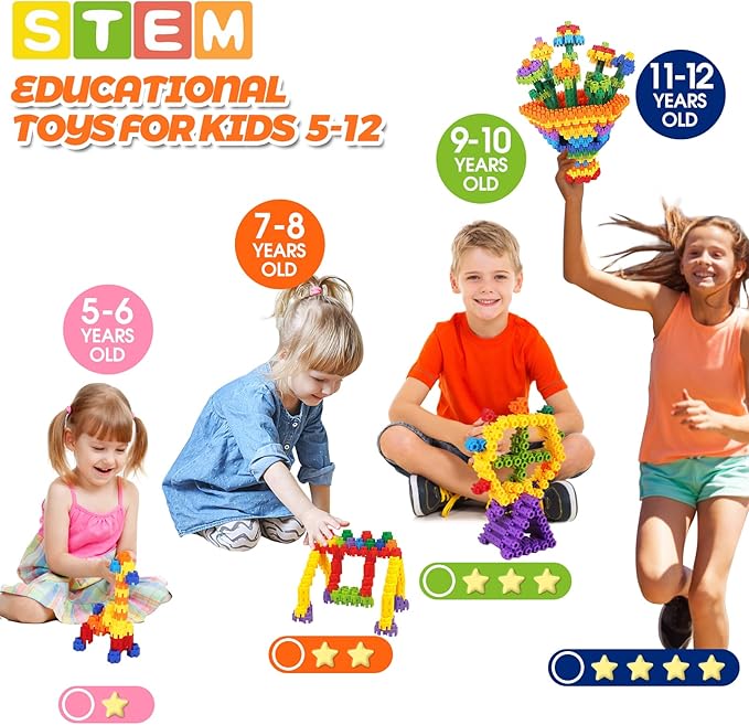 Hexagonal Building Blocks 160 Piece, STEM Toys Building Sets Kids Building Toys for 5+ Year Old Boys Girls, Educational Kids Toys Connecting Toys Preschool Classroom Must Haves Birthday Gifts