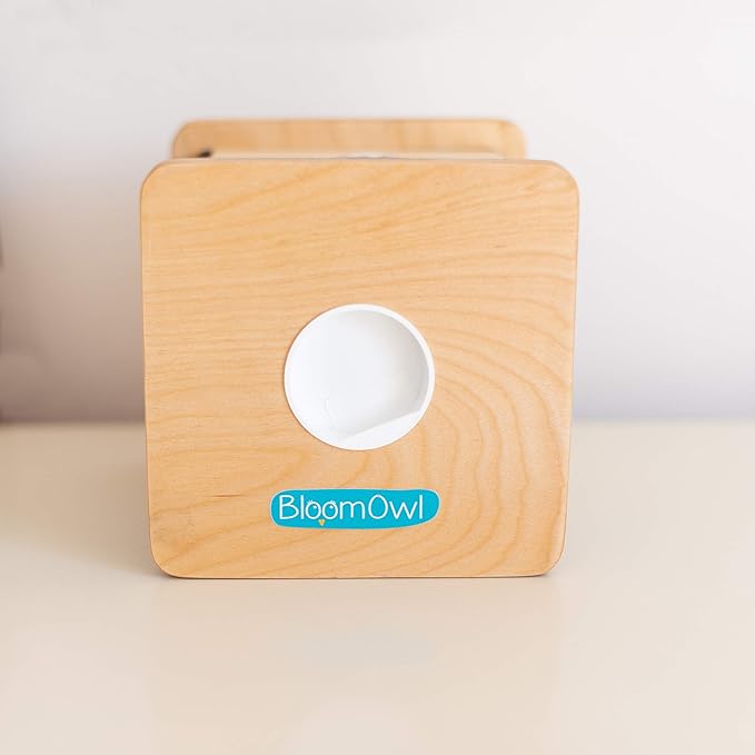 Wooden Piggy Bank for Kids and Adults, Personalized Gift Handmade in USA by BloomOwl, Custom Piggy Bank, Personalized Banks for Kids, Gifts for Baby Boys and Girls (Buffalo Plaid)
