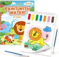 Paint with Water Coloring Books for Kids,Mess Free Watercolor Painting Papers Sets for Toddlers,Water Color Paint Kit,Art Craft Birthday Gift for Ages 1-3, 4-8(Animal)