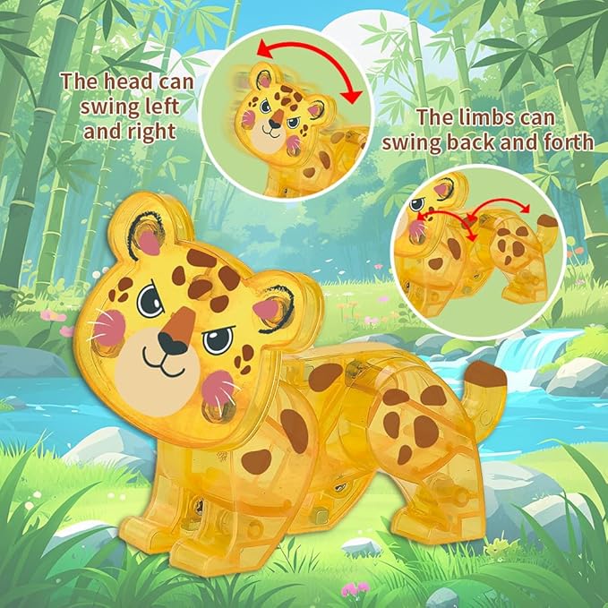 Magnetic Tiles Set Rare Animals Theme Toys, Magnet Tiles Building Blocks Toys for Kids Ages 3+