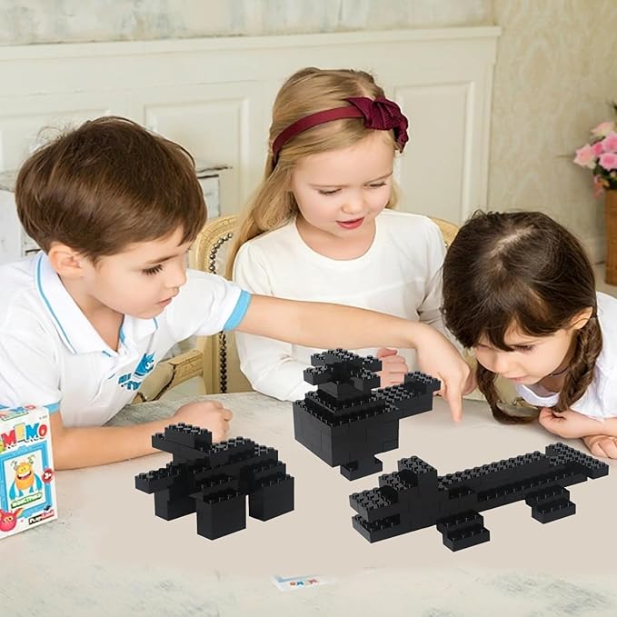 Building Bricks 121 Pieces 2x4 Black Color Building Block,Compatible with Lego Classic,Creative Building Block Toys for Kids