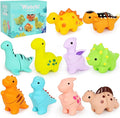 Dinosaur Toys,Montessori Preschool Learning Activities Fine Motor Toys for Kids,10 pcs Little People Dinosaur Matching Games for 2-3 Year Old Boys Girls