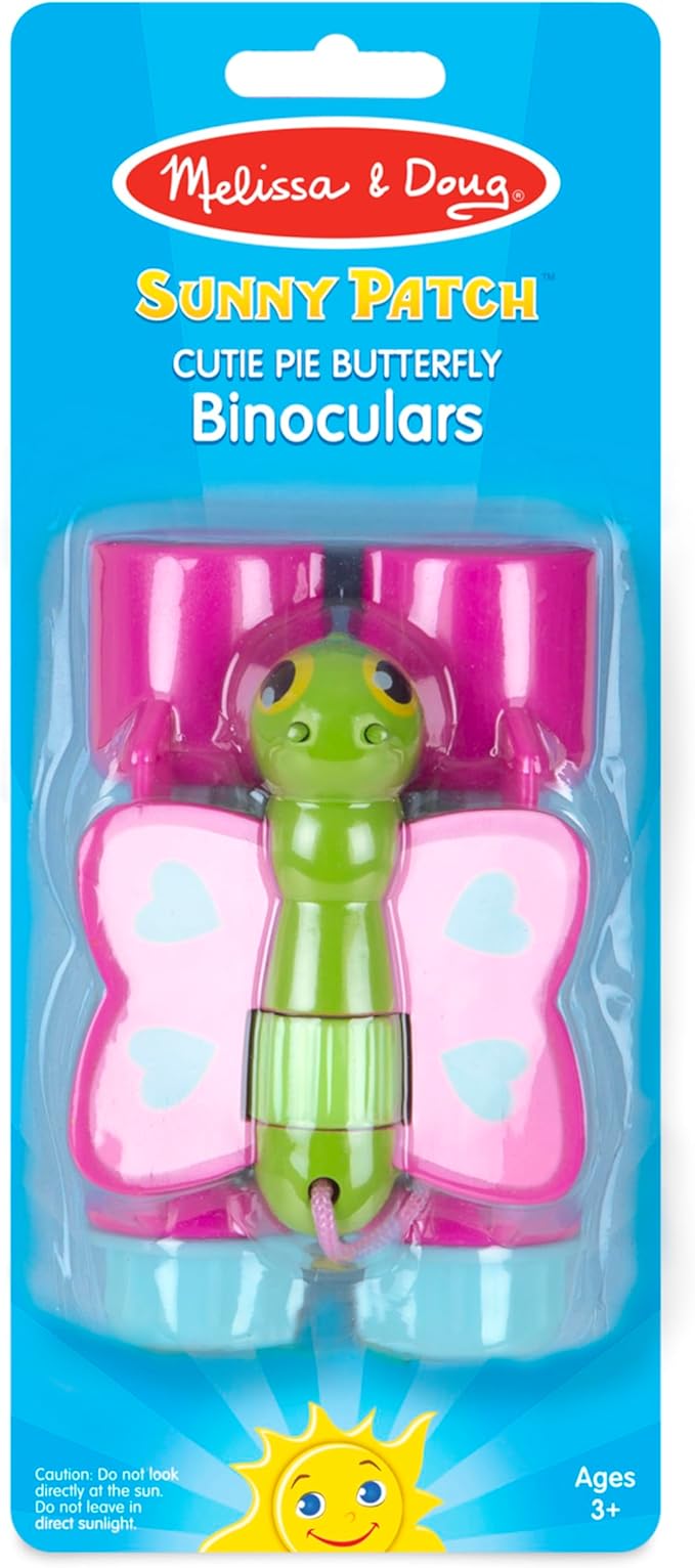 Melissa & Doug Sunny Patch Cutie Pie Butterfly Binoculars - Pretend Play Toy