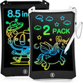 cimetech LCD Writing Tablet, 2 Pack Toddler Kids Toys, 8.5 Inch Drawing Pad, Travel Essentials Airplane Toys Road Trip Activities, Birthday Gifts for Girls Boys Age 3-8, Black and White