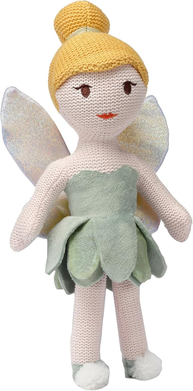 Bedtime Originals Disney Tinker Bell Luxury Knit Plush Fairy Stuffed Animal Toy
