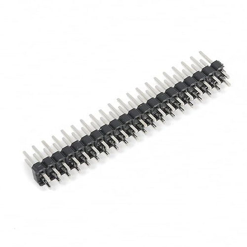 20Pcs 0.1" 2x20-pin Strip Dual Male Header Compatible for PCB, Breadboards, Raspberry Pi, Ardiuno Compatible with Raspberry Pi Zero GPIO