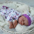 WOOROY Realistic Reborn Baby Dolls, 18 Inch Full Vinyl Body Lifelike Girl Doll, Real Life Newborn Baby Doll, Sleeping Baby Doll with Accessories Gifts Toy for Kids Age 3+