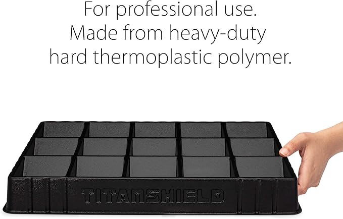 TitanShield (2 Pack Card Sorting & Dealer Tray, Black