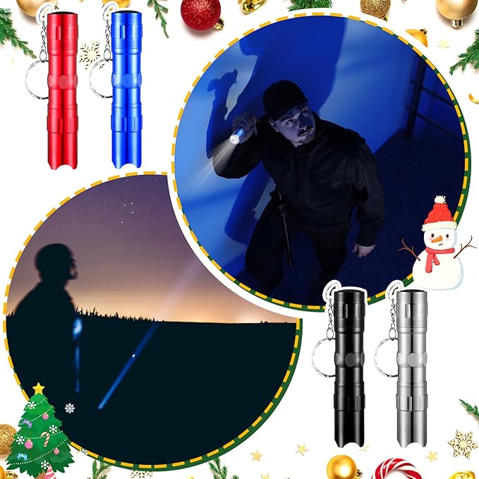 36Pcs/12 Set Man of God Gifts Mini LED Flashlight Keychain Man of God Religious Bible Bookmark Set Christian Party Favors Christmas Employee Coworkers Gifts for Men Adult Dad