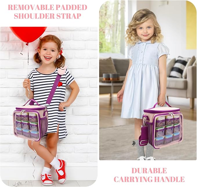 Carrying Case Compatible for Little Tikes Story Dream Machine Books Starter Set, Kids Toys Storage Carrier Bag with Handle and Shoulder Strap for Little Tikes for Storytime, Audio Play, Character