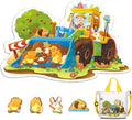 ELX 58 Piece Trick Dozer Jigsaw Puzzle for Kids 3+, Large Floor Puzzle for Preschool Learning with Storage Bag, Educational Toy Gift Birthday and Christmas for Boys Girls