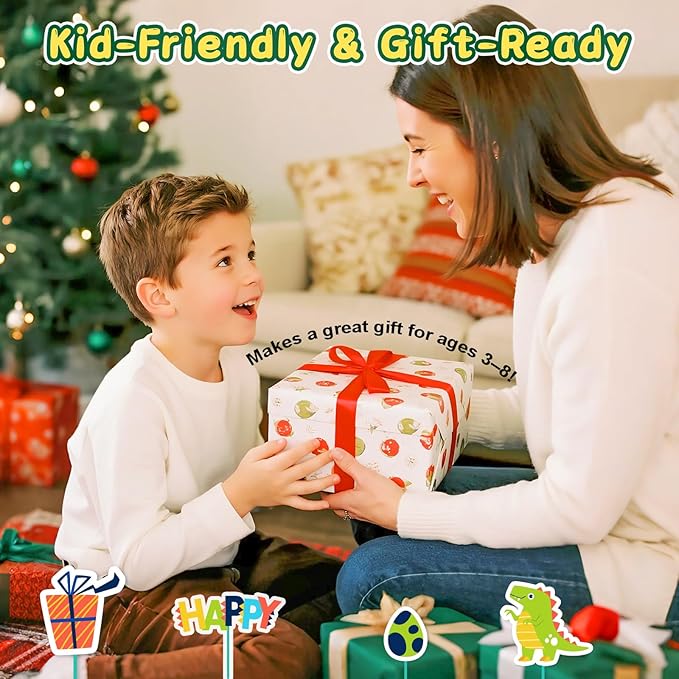 HOMESTEC Talking Phonics Flash Cards with Dino Reader Pen, Learn to Read for Kids Ages 3-6, Ideal for Kindergarten Reading Games, Homeschool, Speech Therapy, and Learning Activities Use