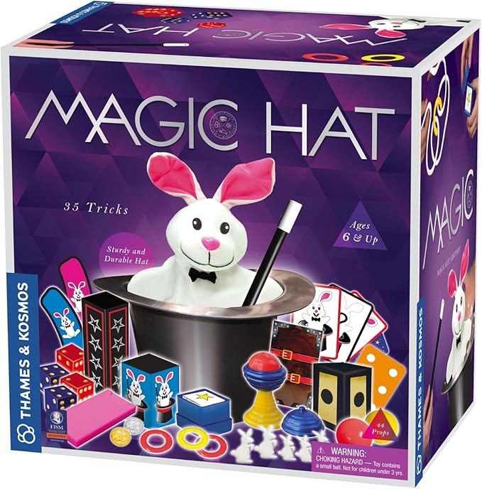 Thames & Kosmos Magic Hat with 35 Tricks | 24-Page Illustrated Instruction in Full Color | for Magicians Ages 6+