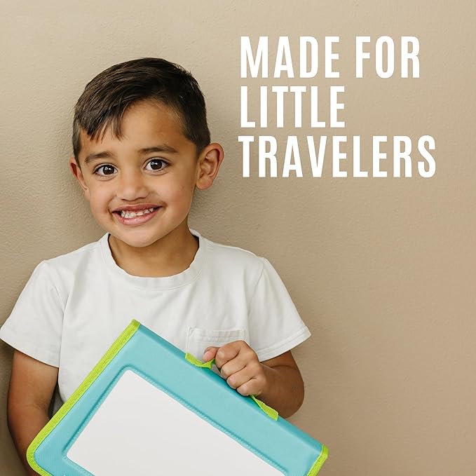 Totebook Kids Travel Educational Activity Book with Washable Markers - Car and Airplane Activities, Learning Toys for Toddlers- Search and Find, Reusable Stickers for Ages 4, 5, 6 (Jungle)