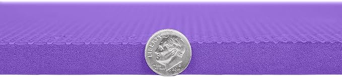 FlooringInc's 1/2" Soft Non-Toxic Baby Play Mat, Toddler Playmat, Colorful Puzzle PlayMat, Floor Mats for Kids & Babies, EVA Foam Interlocking Tiles for Nursery & Playroom | Purple, 20 Tiles, 80 Sq/Ft