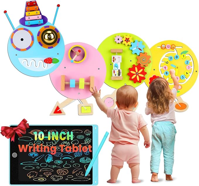 Sensory Wall Panels for Kids: Caterpilla Sensory Wall Board for Toddlers Infants Children with Special Needs- Busy Board for Playroom Daycare Nurseries Schools