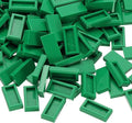 PATIKIL 370 Pcs Flat Blocks Bulk, 1x2 Square Green Classic Tiles Smooth Surface Mini Building Blocks Accessories Compatible Bricks Kits for Building Floor Walls Mosaic Pixel Arts