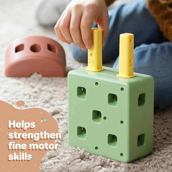 41PCS DIY Jumbo Building Blocks for Kids 3+ Year Old Big Montessori Toys Stacking Blocks, Toddler Developmental Play Toy Set, Birthday Christmas Gifts for Boys & Girls