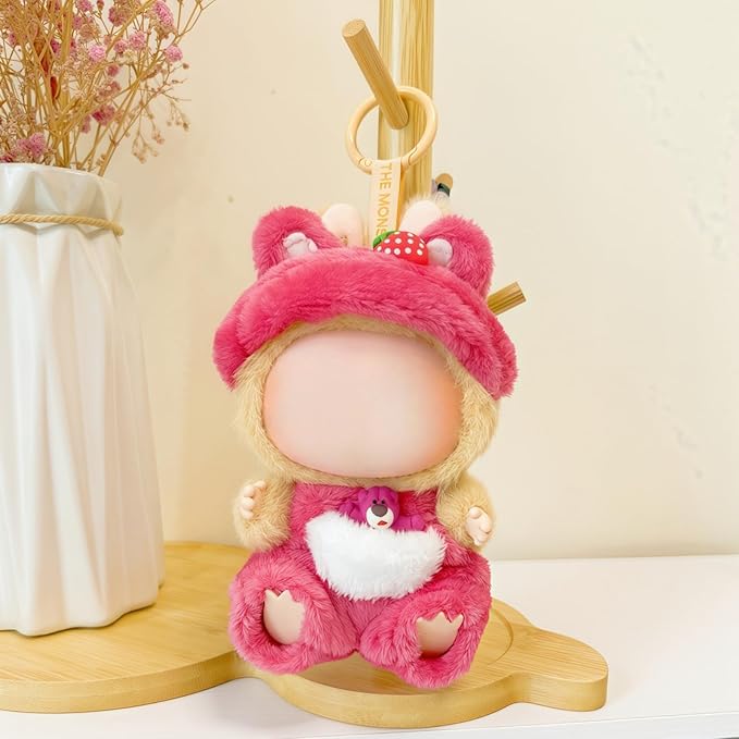 17cm Doll Clothes Set, Overalls Set for 6.7inch Doll Suit, Faking Animal Style Outfit Jumpsuit, Cute Fashion Dress Up Clothes Accessories for 1st/2nd/3rd Gen Dolls (Bear
