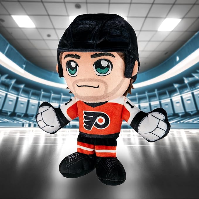 Bleacher Creatures Philadelphia Flyers Travis Konecny 8" NHL Kuricha Sitting Plush - Soft Chibi Inspired NHL Superstar