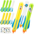 Banvih Rocket Launcher Refills for Kids, 8 Foam Air Rockets, Outdoor Toys Games Launcher Accessories, Birthday Gifts for Toddler Boys Age 3 4 5 6 7 8+ Years Old