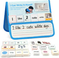 CHEFAN 165 PCS Sentence Building for Kids, Speech Therapy Materials with Writing Board, Sentence Building Games for Special Education, Reading & Language Development