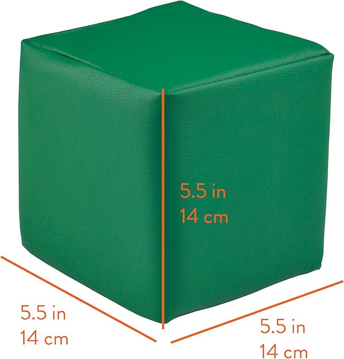 Mosaic Toddler Building Cubes, Foam Blocks, Assorted, 12-Piece