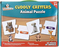 Channie's Cuddly Critters Animal Puzzle - Fun and Educational Preschool Game for Kids Ages 4-8, Toddler Toy with Farm and Dinosaur Theme, Jigsaw Activity Puzzles for Name Recognition and Spelling
