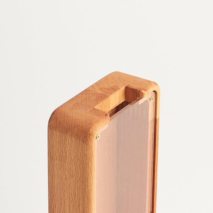 Personalized Wooden Piggy Bank – Custom Letter J Coin Bank in Beech Wood with Clear Acrylic Front, Engraved Name Option, Money Saving Box for Kids and Adults