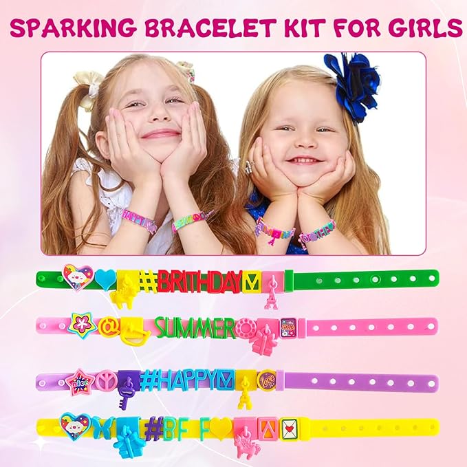 Art & Craft Kits for Kids, Christmas Gifts Friendship Bracelet Making Kit for Girls, DIY Jewelry Making Kit, Birthday Present for Ages 4-12, Toy for Age 4, 5, 6, 7, 8, 9, 10, 11, 12 Years Old
