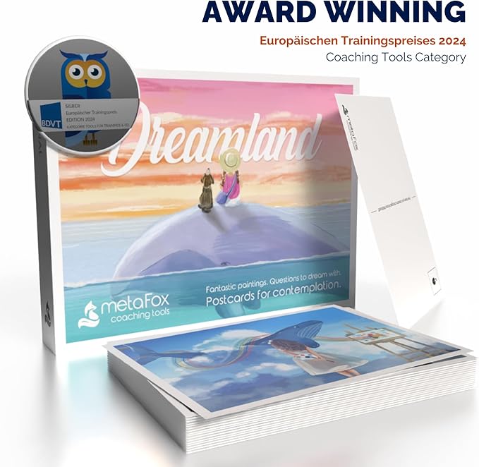 metaFox| Dreamland | Inspirational Postcards Pack for Coaching & Self-Reflection