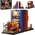 Detective Bookend Building Set with Lights, 1241 PCS Detective Agency Street House Building Block Kit for Home Decor Bookshelf, Collectible Mystery Bookstand Model for Adults Boys Girls Age 12+