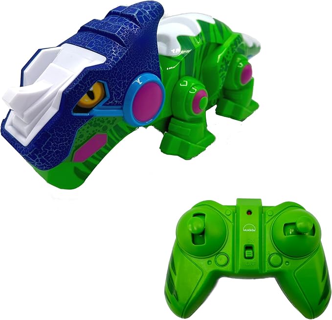 Kool KREEPERS RC-REX - Color-Changing & Walking Dinosaur Toy with Magic Magnetic Tongue That Extends & Catches Food Pellets. Features Wagging Tail, Flashing Lights & Roar Sounds