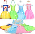 Princess Dress Up for Girls 4-6, Dress Up Clothes for Little Girls 3t-4t