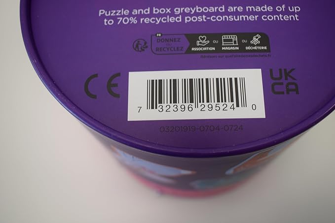 Crocodile Creek Let’s Begin Puzzle - Ten 2-Piece Beginner Puzzles for Ages 2 and Up - Heavy-Duty Storage Canister with Handle - Colorful Unicorns Design - Each Puzzle is 6" L x 4" H Finished