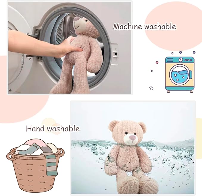 18" Pink Bear Stuffed Animals for Boys and Girls,Soft and Adorable Stuffed Bear Plush Toys for Newborn Babies,Cuddly Stuffed Bear for Kids,Great Gifts on Birthday,Christmas