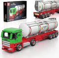 Mould King Tanker Truck Building Set, Realistic American Style Oil Tanker Model for Boys/Girls Ages 8+, 24075 STEM Toy Vehicles with Detailed Interior, Collectible Model for Adults (556 PCS)