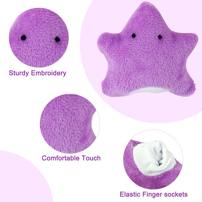 Sealive Finger Puppets for Toddlers 1-3, Animal Finger Puppets, Soft Plush Animal Toys for Storytelling, Educational Toy Set for Boys & Girls, Great for Home, School, Parties & Travel