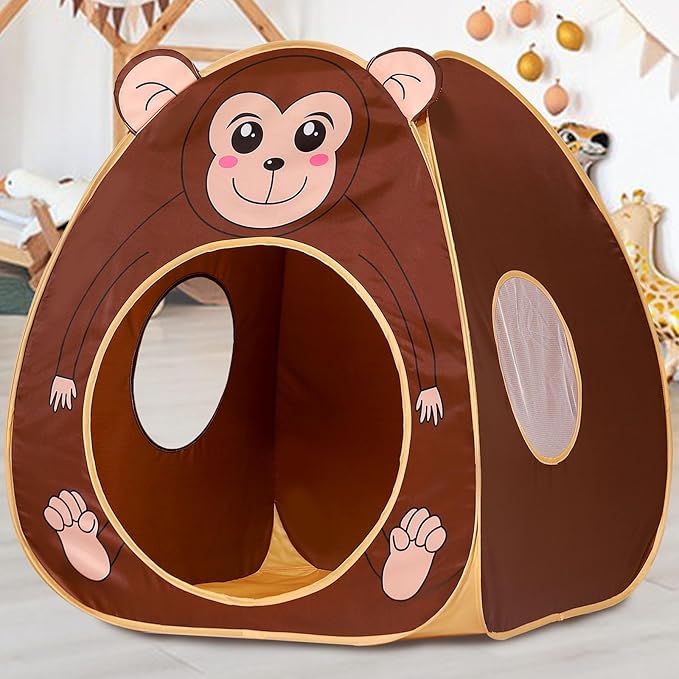 Kids Play Tent BOENBRO Pop Up Tent for Kids Foldable Play Tent Playhouse with Storage Bag Toddler Tents for Indoor and Outdoor Birthday Toy for Boys Girls