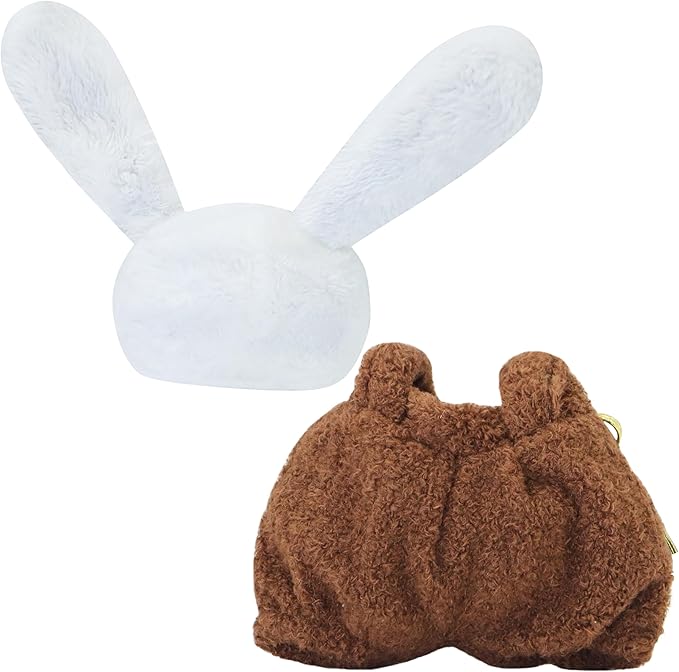 Cute Animal Fashion Set for 17cm Dolls, (Clothing Only, Doll Not Included) Clothing Accessories, Animal Camouflage Clothes, for Replacing Doll Clothes (Rabbit1)