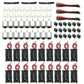 EUDAX 18 Set DC Motors Kit,Mini Electric 1.5-3V 24000RPM Hobby Motor with AA Battery Holder for STEM DIY Toy