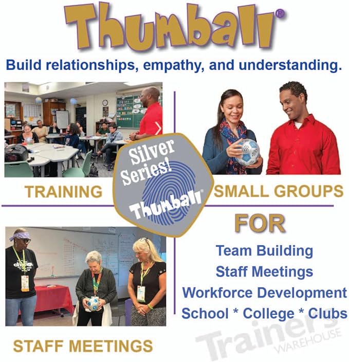 Trainers Warehouse 6" Thumball Collection, 32 Prompts for Conversation, Team Building, Relationship and Training